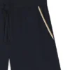 Stretch-cotton pyjama shorts with signature-stripe tape