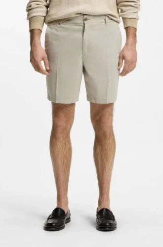 Stretch-cotton shorts in a modern fit