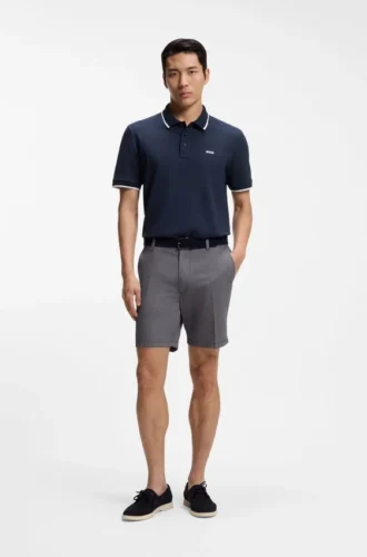 Stretch-cotton shorts in a modern fit Stretch-cotton shorts in a modern fit