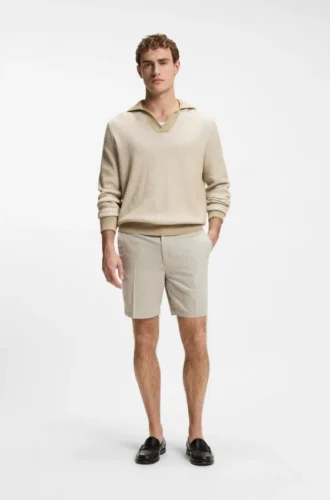 Stretch-cotton shorts in a modern fit