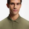 Stretch-cotton slim-fit polo shirt with branding and stripes