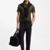 Stretch-cotton slim-fit polo shirt with branding and stripes
