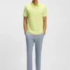 Stretch-cotton slim-fit polo shirt with branding and stripes
