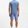 Stretch-cotton slim-fit polo shirt with branding and stripes