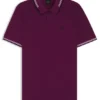 Stretch-cotton slim-fit polo shirt with branding and stripes