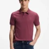 Stretch-cotton slim-fit polo shirt with logo patch