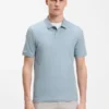 Stretch-cotton slim-fit polo shirt with logo patch
