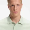 Stretch-cotton slim-fit polo shirt with logo patch