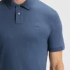 Stretch-cotton slim-fit polo shirt with logo patch