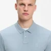 Stretch-cotton slim-fit polo shirt with logo patch