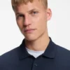 Stretch-cotton slim-fit polo shirt with logo patch