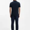 Stretch-cotton slim-fit polo shirt with logo patch