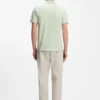 Stretch-cotton slim-fit polo shirt with logo patch