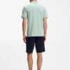Stretch-cotton slim-fit polo shirt with logo patch