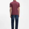 Stretch-cotton slim-fit polo shirt with logo patch