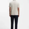 Stretch-cotton slim-fit polo shirt with logo patch