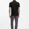 Stretch-cotton slim-fit polo shirt with logo patch