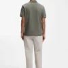 Stretch-cotton slim-fit polo shirt with logo patch