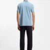 Stretch-cotton slim-fit polo shirt with logo patch