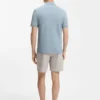 Stretch-cotton slim-fit polo shirt with logo patch
