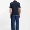 Stretch-cotton slim-fit polo shirt with logo patch