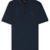 Stretch-cotton slim-fit polo shirt with logo patch