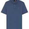Stretch-cotton slim-fit polo shirt with logo patch