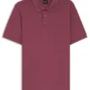 Stretch-cotton slim-fit polo shirt with logo patch
