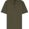 Stretch-cotton slim-fit polo shirt with logo patch