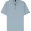 Stretch-cotton slim-fit polo shirt with logo patch