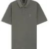 Stretch-cotton slim-fit polo shirt with logo patch