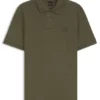 Stretch-cotton slim-fit polo shirt with logo patch