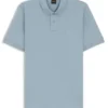 Stretch-cotton slim-fit polo shirt with logo patch