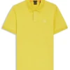 Stretch-cotton slim-fit polo shirt with logo patch