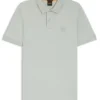 Stretch-cotton slim-fit polo shirt with logo patch