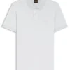 Stretch-cotton slim-fit polo shirt with logo patch