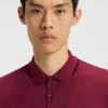 Stretch-cotton slim-fit polo shirt with printed logo Stretch-cotton slim-fit polo shirt with printed logo