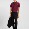 Stretch-cotton slim-fit polo shirt with printed logo Stretch-cotton slim-fit polo shirt with printed logo