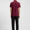 Stretch-cotton slim-fit polo shirt with printed logo Stretch-cotton slim-fit polo shirt with printed logo