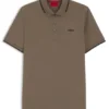 Stretch-cotton slim-fit polo shirt with printed logo Stretch-cotton slim-fit polo shirt with printed logo