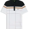 Stretch-cotton slim-fit polo shirt with quick-dry function
