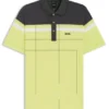 Stretch-cotton slim-fit polo shirt with quick-dry function