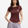 Stretch-cotton slim-fit T-shirt with artwork