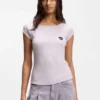 Stretch-cotton slim-fit T-shirt with artwork