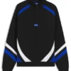 Stretch-cotton sweatshirt with colourful panelling