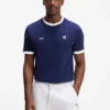 Stretch-cotton T-shirt with country flag and logo Stretch-cotton T-shirt with country flag and logo