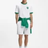 Stretch-cotton T-shirt with country flag and logo Stretch-cotton T-shirt with country flag and logo
