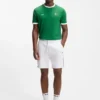 Stretch-cotton T-shirt with country flag and logo Stretch-cotton T-shirt with country flag and logo