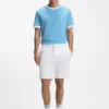 Stretch-cotton T-shirt with country flag and logo Stretch-cotton T-shirt with country flag and logo