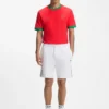 Stretch-cotton T-shirt with country flag and logo Stretch-cotton T-shirt with country flag and logo
